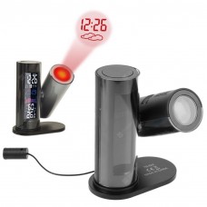 360 Degree Rotate Alarm Temperature Humidity Projection Clock