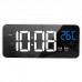 8808 Stylish Mirror Music Alarm Clock