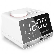 Creative Bluetooth Music Speaker Alarm Clock with Radio