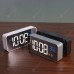 Digital Bedside Alarm Clock Charging Voice-controlled Alarm Clock Mirror LED Music Clock Two Sets of Alarm Clock Switches