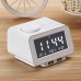 K8 Multifunction Digital Electronic Alarm Clock Radio / Temperature Display / Dual USB Ports EU Charger