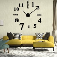 Modern / Contemporary Stainless Steel Round Indoor AA Wall Clock