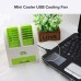 Mini Portable Air Cooler USB Cooling Fan Water Conditioning Fan No Leaf Safety