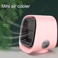 Portable Air Cooler Fan Mini Air Conditioner with Water Mist Fan USB Humidify Bladeless Ventilator