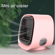 Portable Air Cooler Fan Mini Air Conditioner with Water Mist Fan USB Humidify Bladeless Ventilator