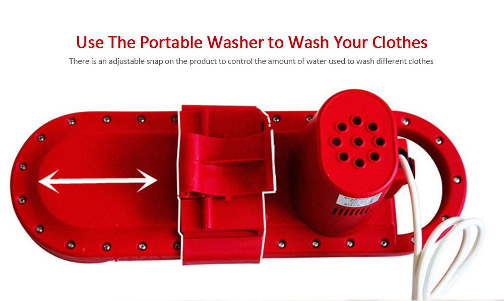 Portable Handheld Washing Machine for Household - Red