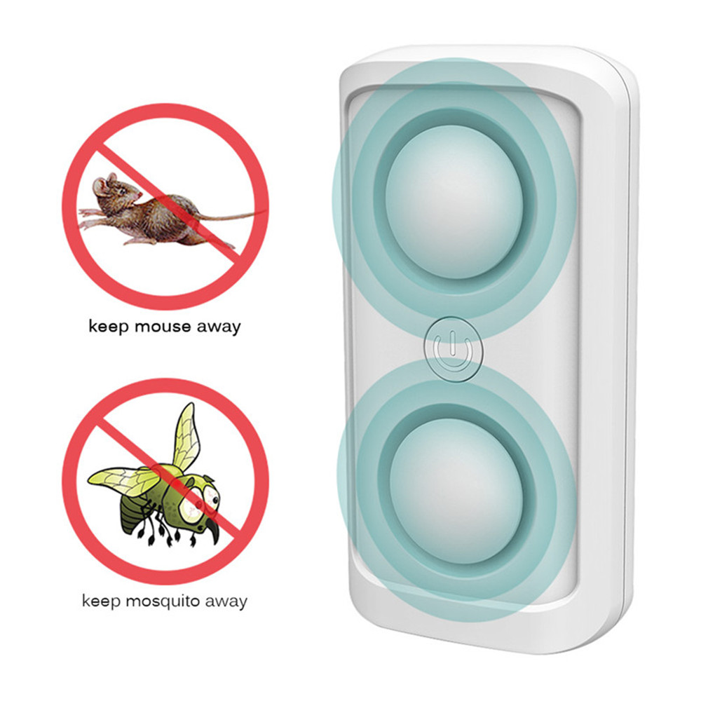 Ultrasound Mouse Killer Repellent Cockroach DevicePest Control Household Pest- Black UK