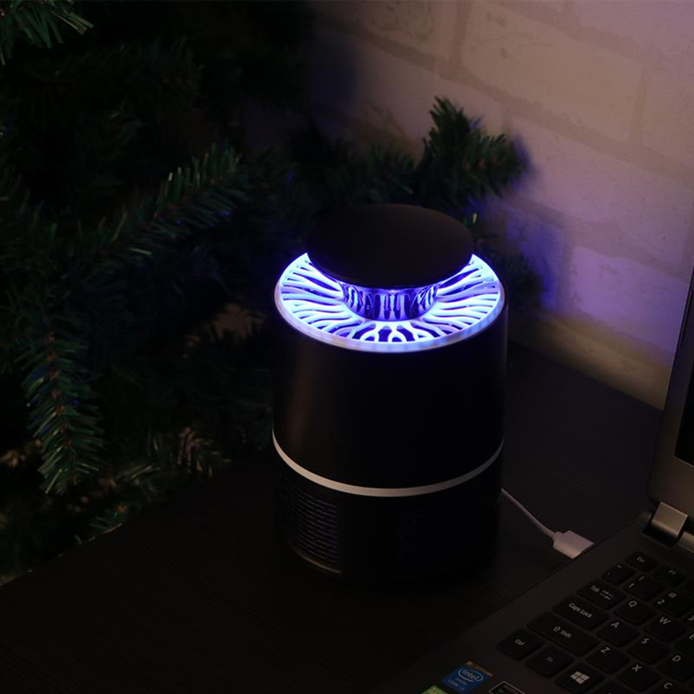 USB Light Mute Household Mosquito Killer Without Radiation - Black