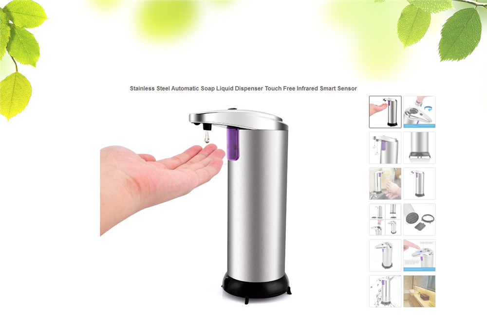 Stainless Steel Automatic Sensor Soap Liquid Dispenser