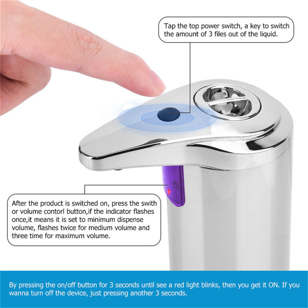 Stainless Steel Automatic Sensor Soap Liquid Dispenser