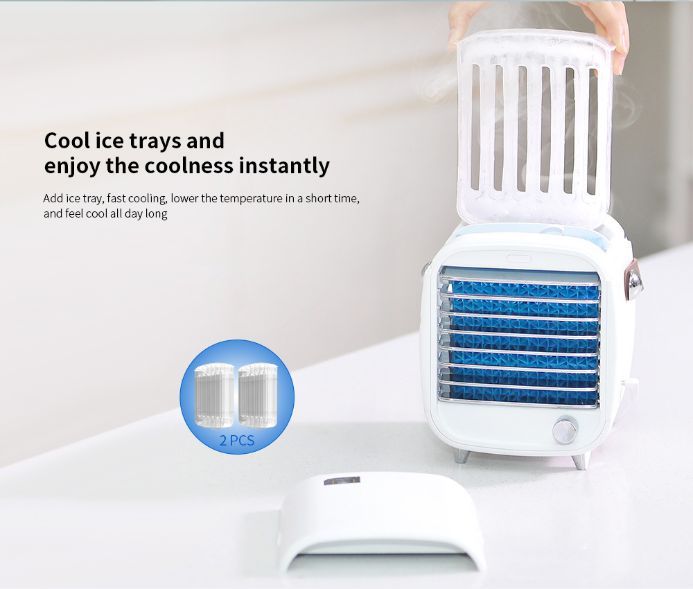 Portable Mini Retro Ice Cooling Fan Cool ice trays and enjoy the coolness instantly