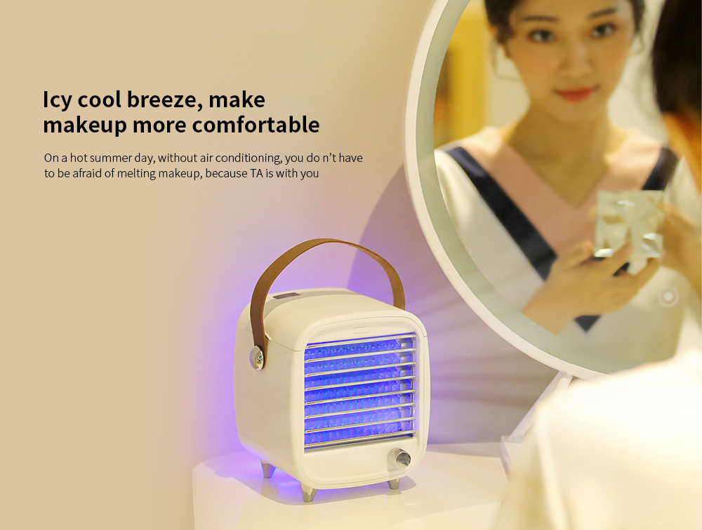 Portable Mini Retro Ice Cooling Fan Icy cool breeze, make makeup more comfortable