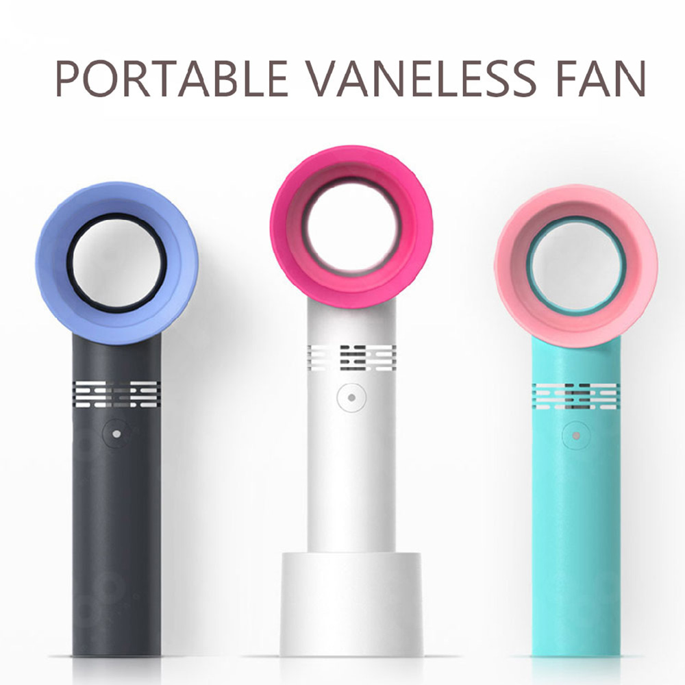 Portable Vaneless Handheld Rechargeable Fan- Aquamarine