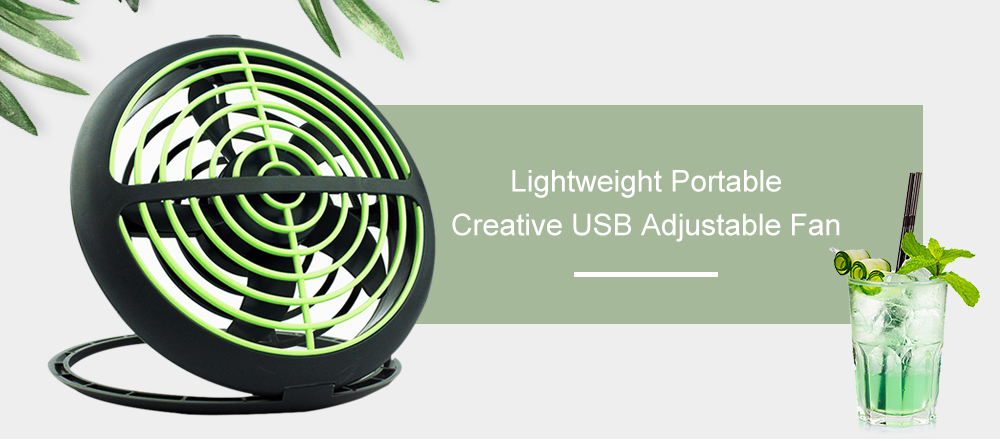 Lightweight Portable Creative USB Adjustable Fan - Pink